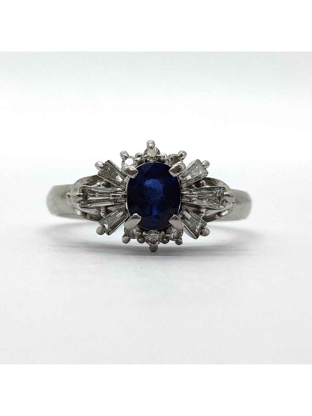 Jewelry Ring Sapphire 0.81ct Platinum 5451892